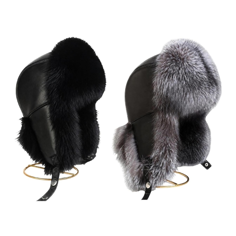 Winter Trapper Hat - Chapeau trappeur en fausse fourrure avec