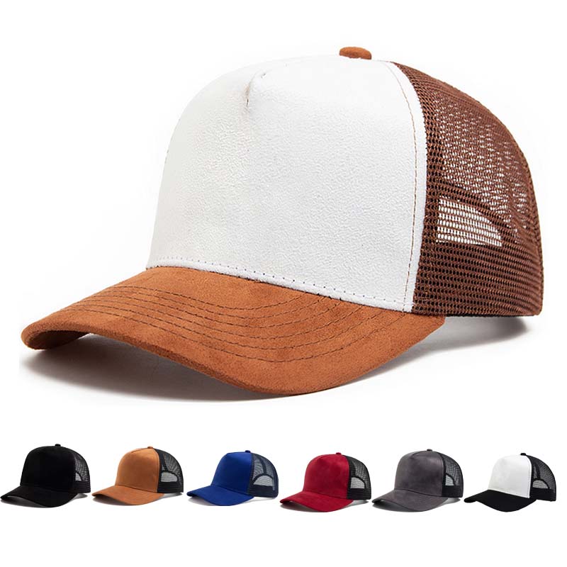Corduroy Cap 5 Panel - Casquette de baseball en daim et
