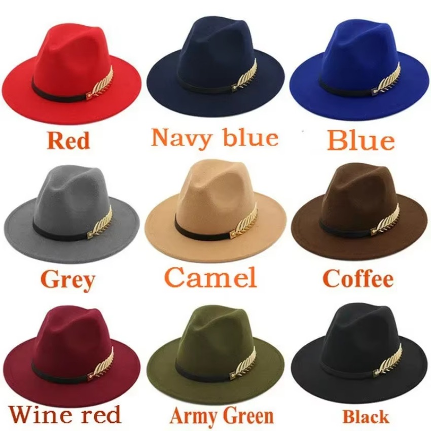 Fedora Hat Wool - 1 pièces nouvelle mode unisexe hommes