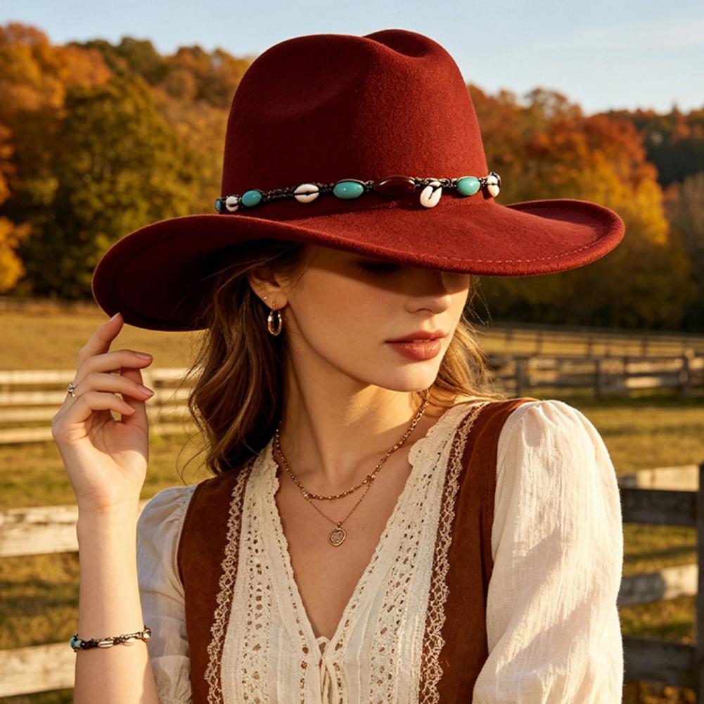 Chapeau de style western, chap - Fedora Hat Wool avis et prix