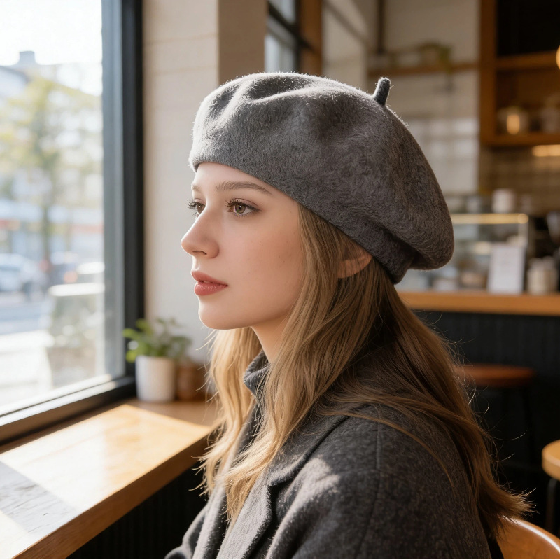 Béret classique en laine pour  - Beret French Wool avis et prix