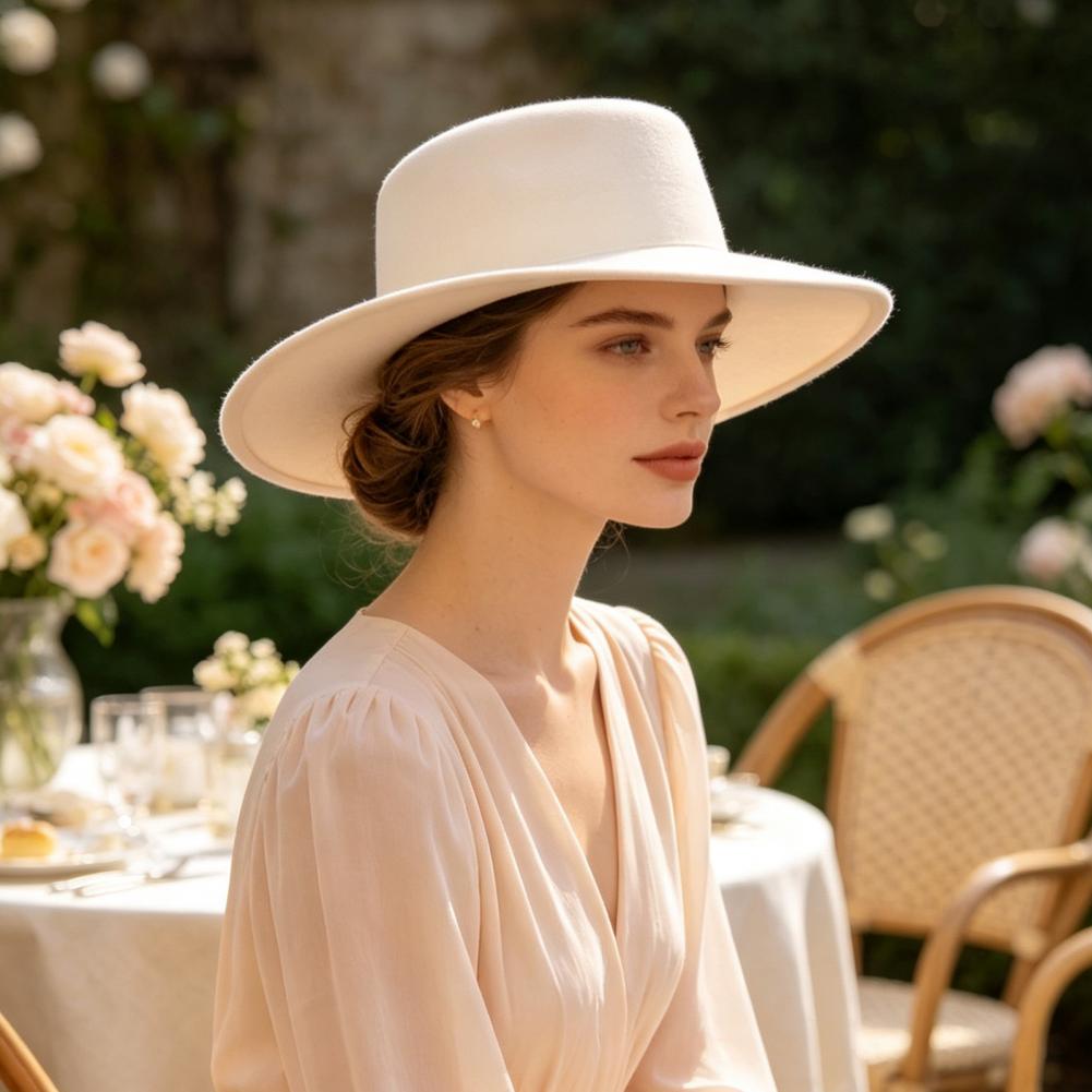 Chapeau Fedora à dessus plat é - Fedora Hat Wool avis et prix