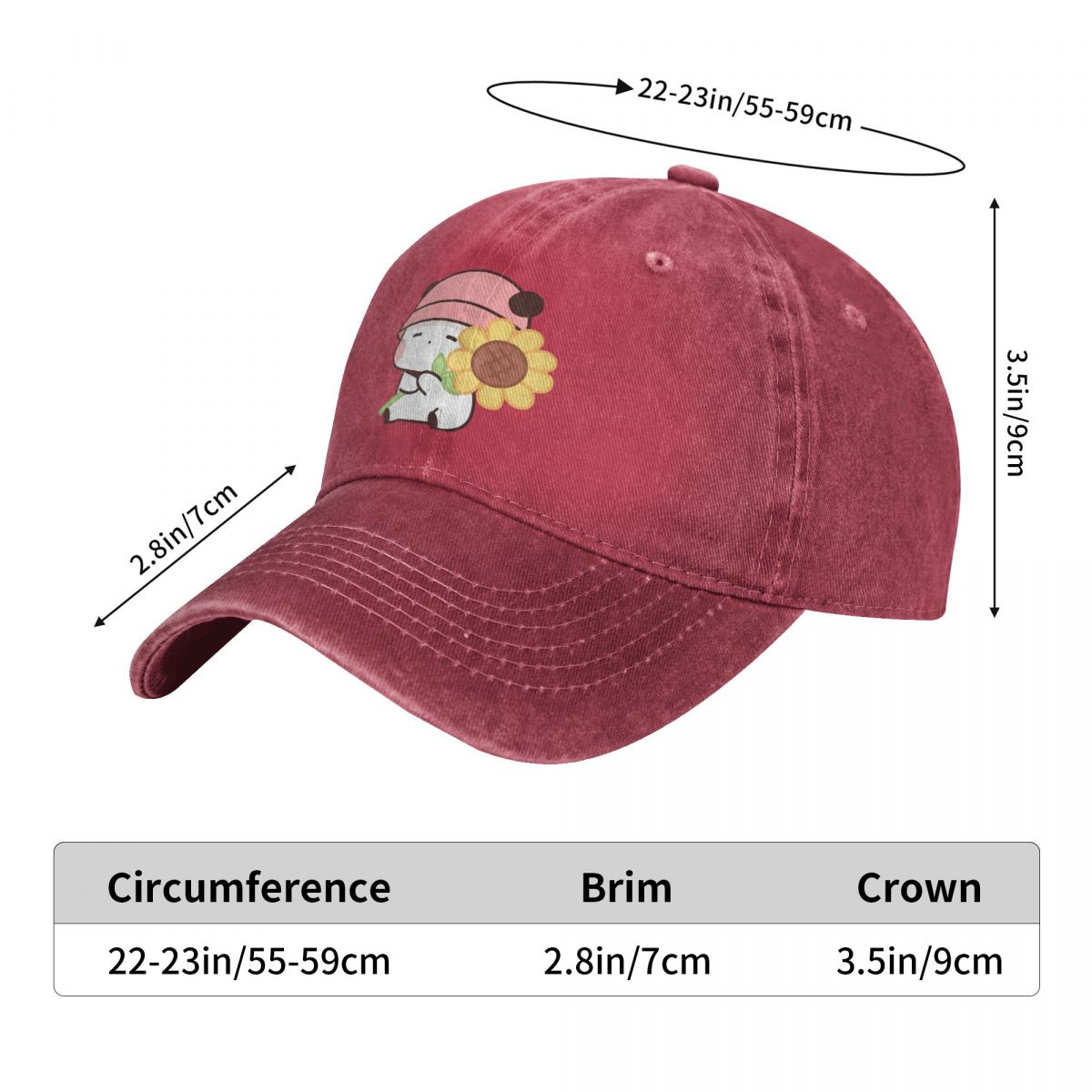 Casquette de baseball délavée  - Golf Cap Dad avis et prix