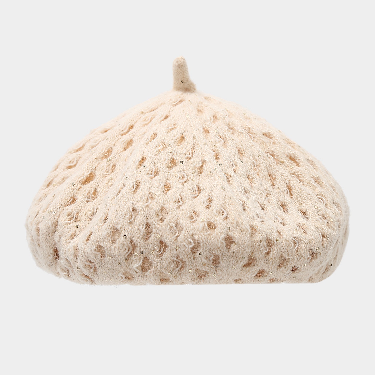 Nouveau béret tricoté ajouré p - Beret French Wool avis et prix