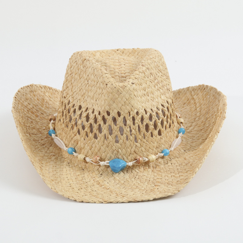 Chapeau de cowboy unisexe en p - Cowboy Hat Straw avis et prix